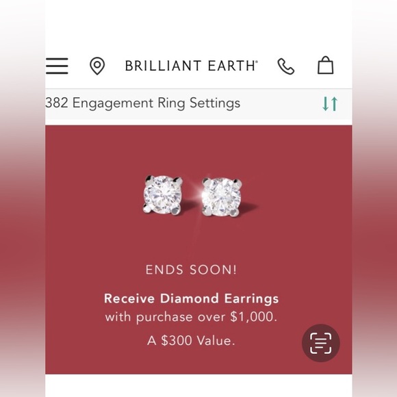 BRAND NEW ! 14K WHITE GOLD DIAMOND STUD EARRINGS ( 0,16 oct.) - Picture 15 of 17